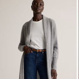 Quince Gray Duster Cardigan